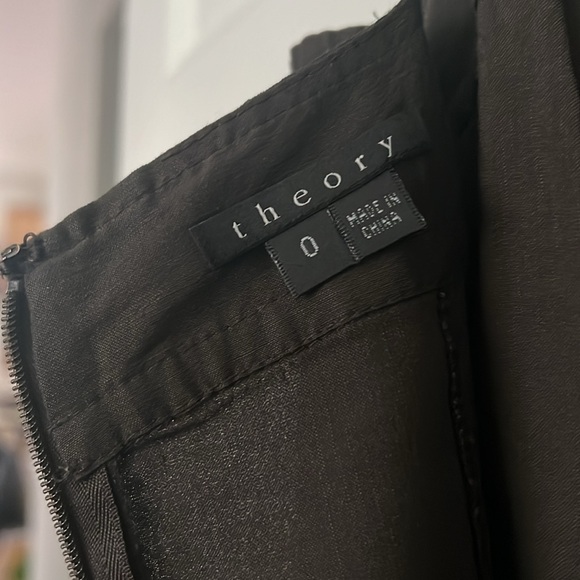 Theory flowy, summertime, strappy, linen blend brown dress - Picture 6 of 7